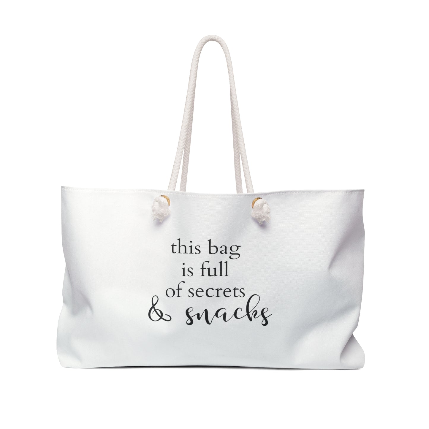 Secrets & Snacks Oversized Beach Bag