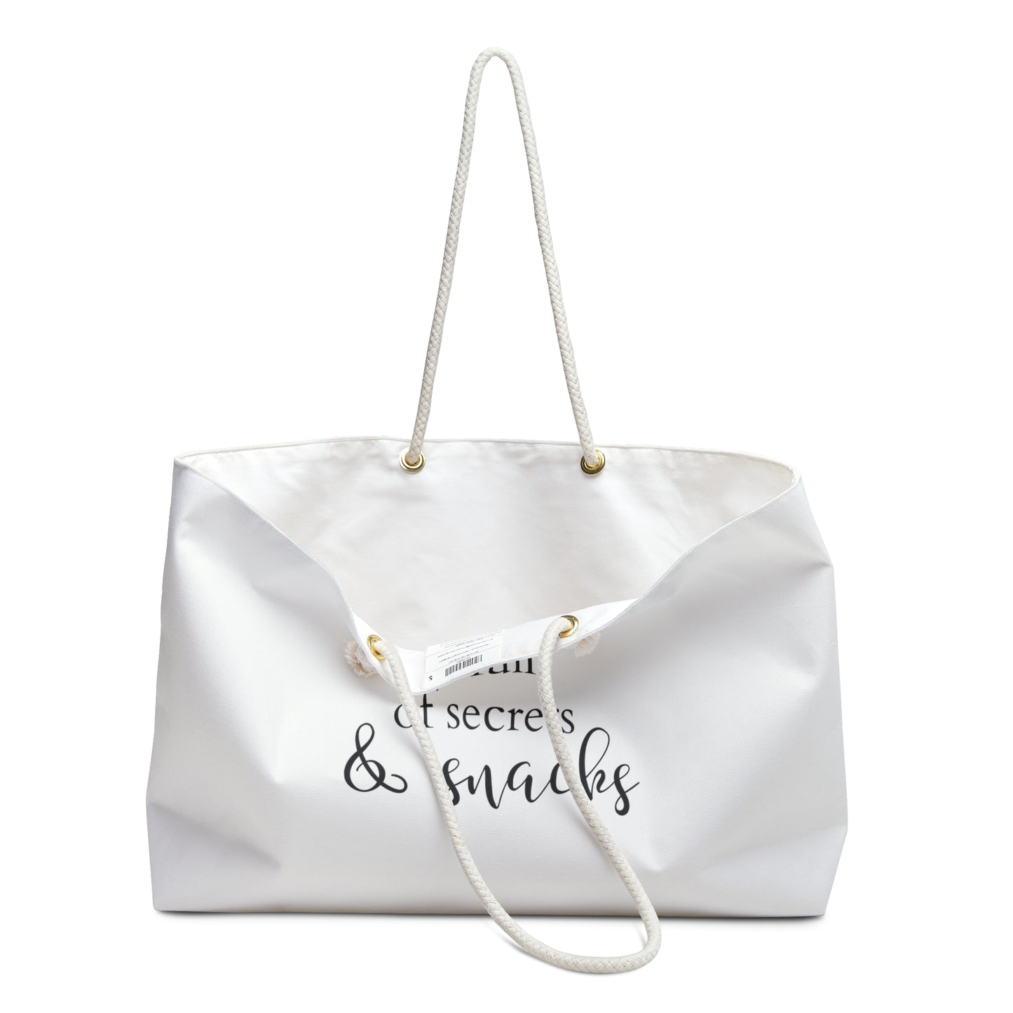 Secrets & Snacks Oversized Beach Bag