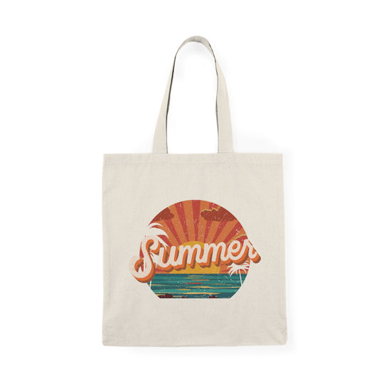 Vintage Summer Beach Tote Bag